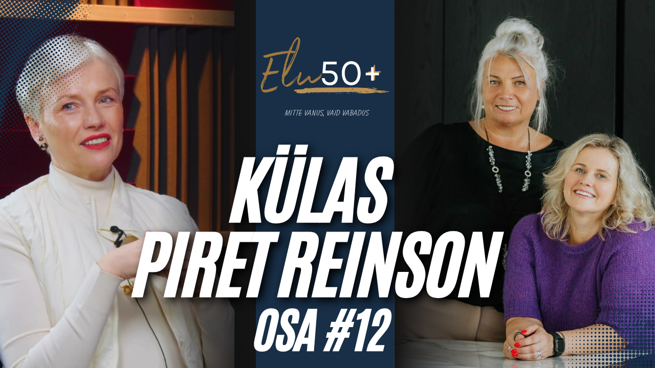 Selles podcasti osas Piret Reinson jagab ausalt oma mõtteid sellest, mida tähendab olla naine 50+ Vestlesime Piretiga sellest kuidas suhtuda vanusesse, kuidas s